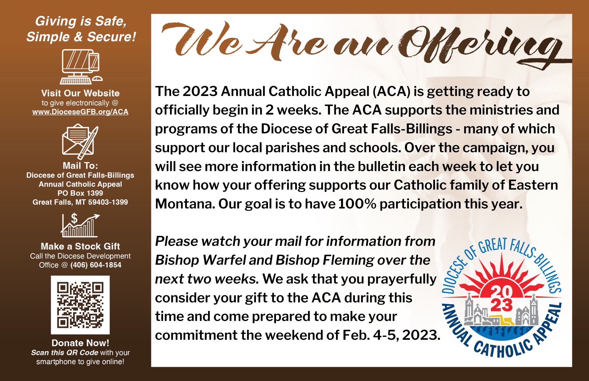 Annual Catholic Appeal St. Pius X Parish